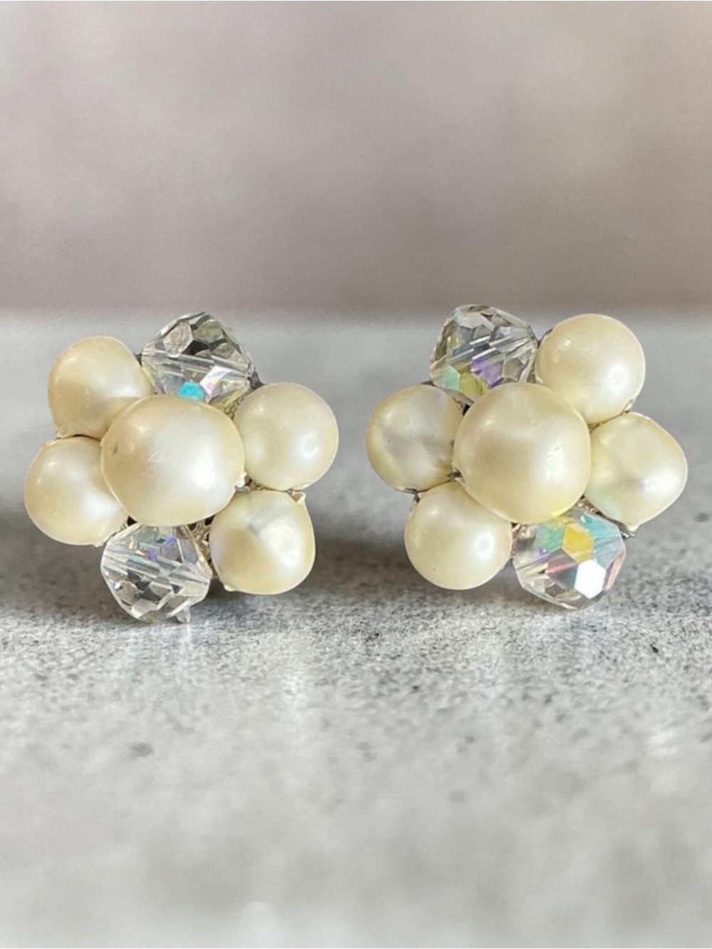 Laguna B Pearl and Crystal Earrings
